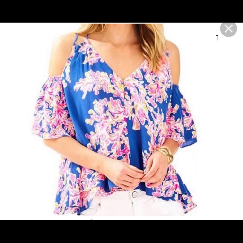 Lilly Pulitzer Blouse Bellamie Pink